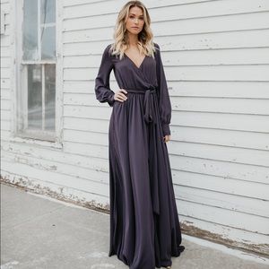 Vici Collection Diana Maxi Long Sleeve Dress NWT